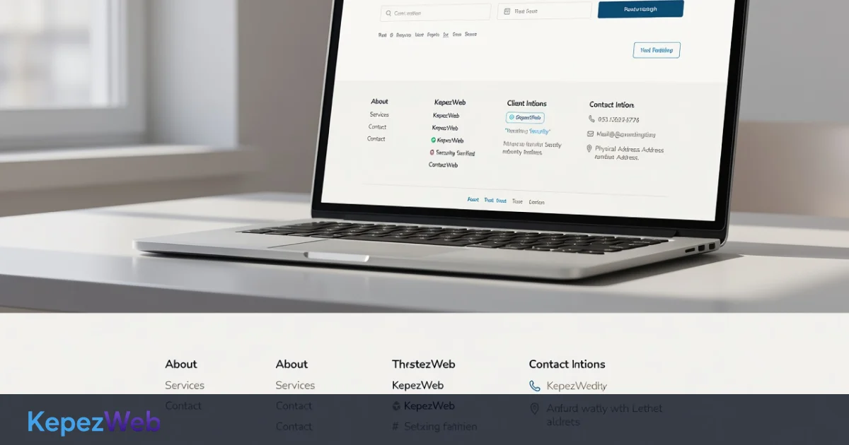 Footer Tasarımı: Link, Güven ve İletişim Dengesi